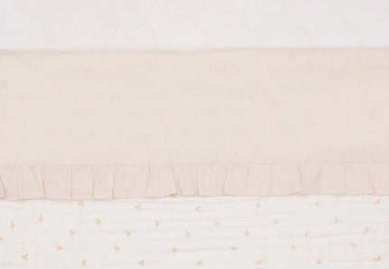 Jollein Ledikantlaken Ruffle Natural 120X150cm - Jollein - Babywinkel - 8717329380714