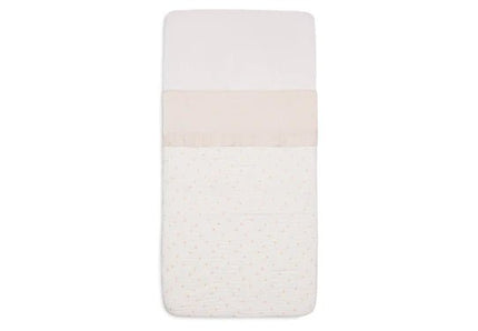 Jollein Ledikantlaken Ruffle Natural 120X150cm - Jollein - Babywinkel - 8717329380714