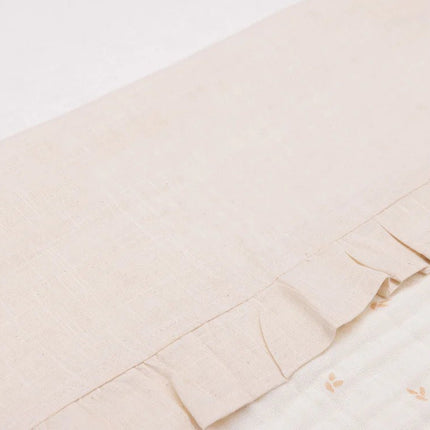 Jollein Ledikantlaken Ruffle Natural 120X150cm - Jollein - Babywinkel - 8717329380714