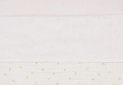 Jollein Ledikantlaken Slub Ivory 120X150cm - Jollein - Babywinkel - 8717329380677