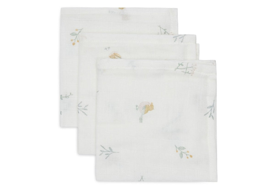 Jollein Monddoekje Lovely Birds 31 X 31 Cm 3St - Jollein - Babywinkel - 8717329388185