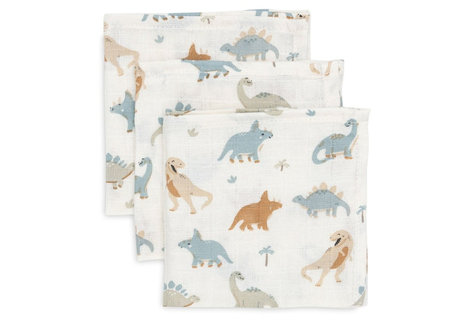 Jollein Monddoekje Roarsome 31 X 31 Cm 3St - Jollein - Babywinkel - 8717329388222