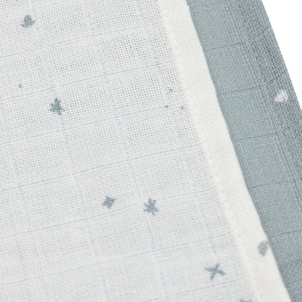 Jollein Monddoekje Twinkling Sea Green 31 X 31 Cm 3St - Jollein - Babywinkel - 8717329388192
