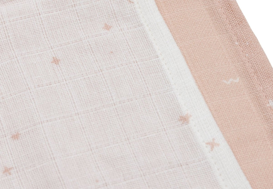 Jollein Monddoekje Twinkling Wild Rose 31 X 31 Cm 3St - Jollein - Babywinkel - 8717329388208