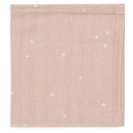 Jollein Monddoekje Twinkling Wild Rose 31 X 31 Cm 3St - Jollein - Babywinkel - 8717329388208