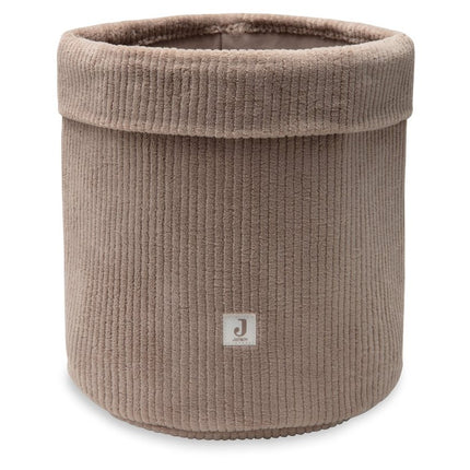 Jollein Opbergmand Cloudy Rib/ Milky Coffee - Babywinkel - 8717329404076