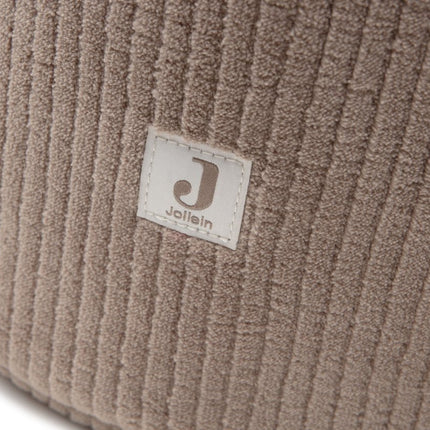 Jollein Opbergmand Cloudy Rib/ Milky Coffee - Babywinkel - 8717329404076