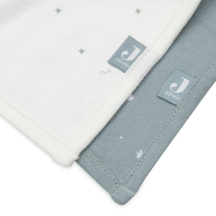 Jollein Slabbetje Bandana Twinkling Sea Green 2St - Jollein - Babywinkel - 8717329384699