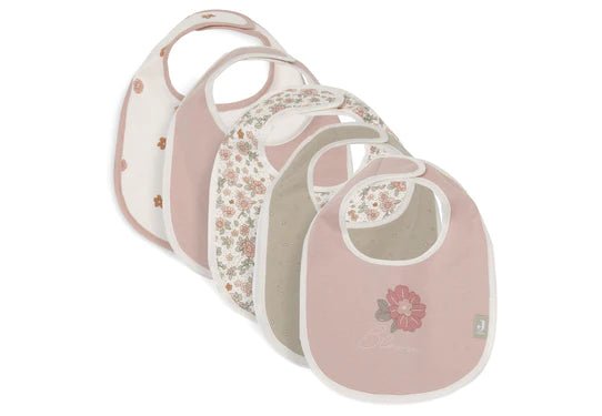Jollein Slabbetje Retro Flowers 5St koop je bij Babywinkel
