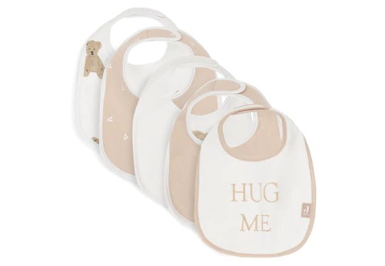 Jollein Slabbetje Teddy Bear/ Harvest 5St koop je bij Babywinkel