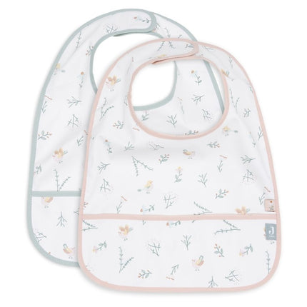 Jollein Slabbetje Waterprood Lovely Birds 2St - Jollein - Babywinkel - 8717329386969