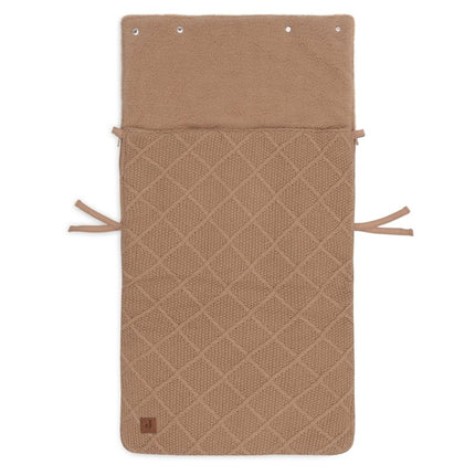 Jollein Voetenzak Check Knit Biscuit 0+ 3/5 Punts - Jollein - Babywinkel - 8717329386877