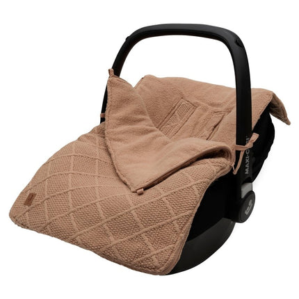Jollein Voetenzak Check Knit Biscuit 0+ 3/5 Punts - Jollein - Babywinkel - 8717329386877