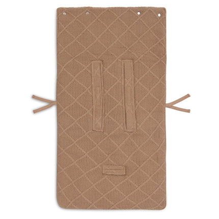 Jollein Voetenzak Check Knit Biscuit 0+ 3/5 Punts - Jollein - Babywinkel - 8717329386877