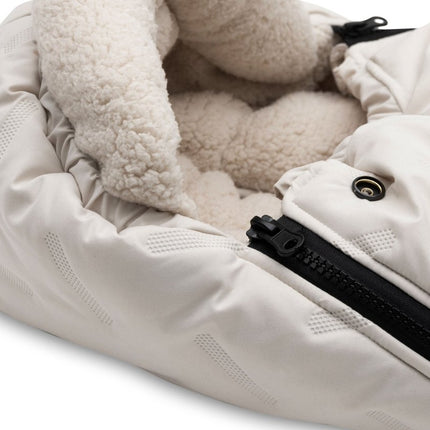 Jollein Voetenzak Embossed/ Sand - Babywinkel - 8717329399730
