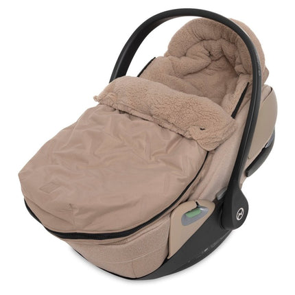 Jollein Voetenzak Embossed/Milky Coffee - Babywinkel - 8717329399747