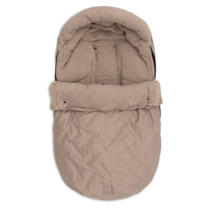 Jollein Voetenzak Embossed/Milky Coffee - Babywinkel - 8717329399747