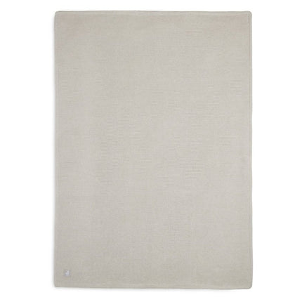 Jollein Wiegdeken Basic Knit Nougat/Fleece 75x100cm - Jollein - Babywinkel - 8717329366114