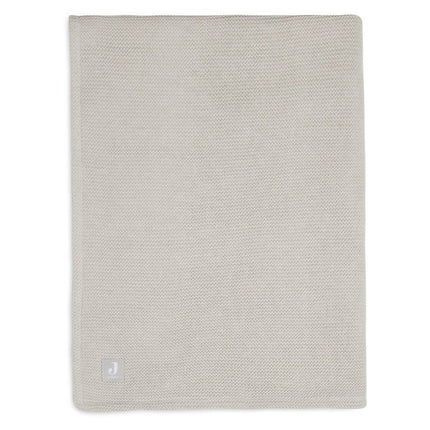 Jollein Wiegdeken Basic Knit Nougat/Fleece 75x100cm - Jollein - Babywinkel - 8717329366114