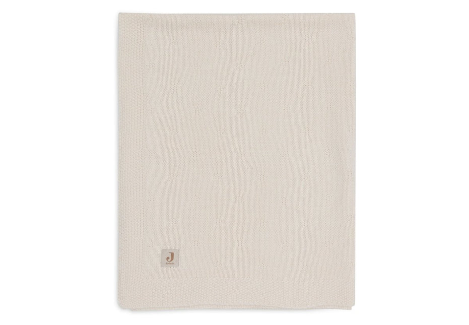 Jollein Wiegdeken Cosy Knit Ivory 75 X 100 Cm koop je bij Babywinkel