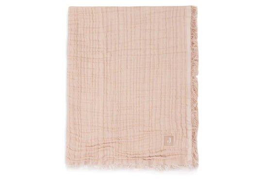 Jollein Wiegdeken Fringe Moonstone/Ivory 75X100cm koop je bij Babywinkel