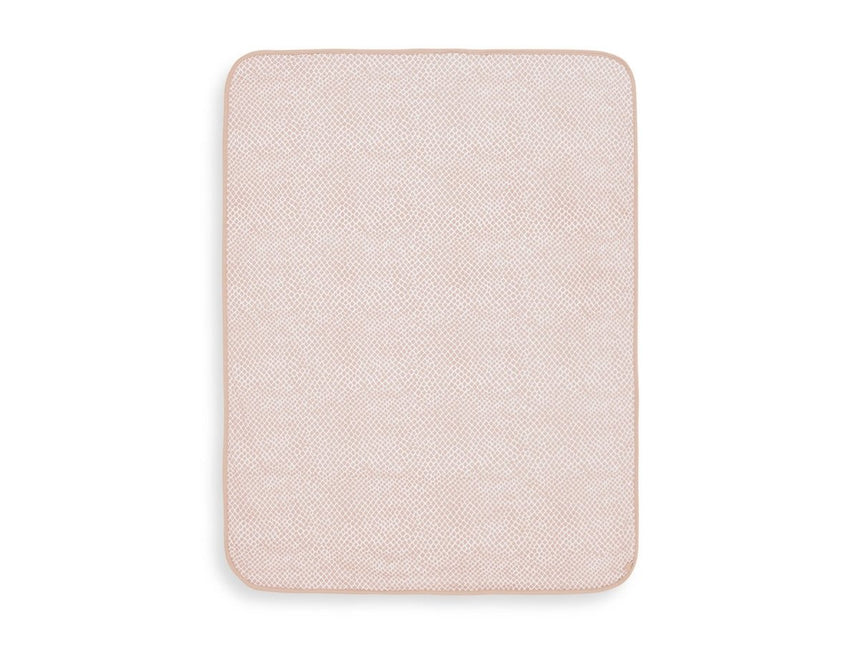 Jollein Wiegdeken Jersey Snake Pale Pink 75x100cm koop je bij Babywinkel