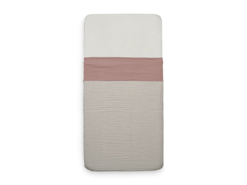 Jollein Wieglaken Wrinkled Cotton Rosewood 75x100cm koop je bij Babywinkel