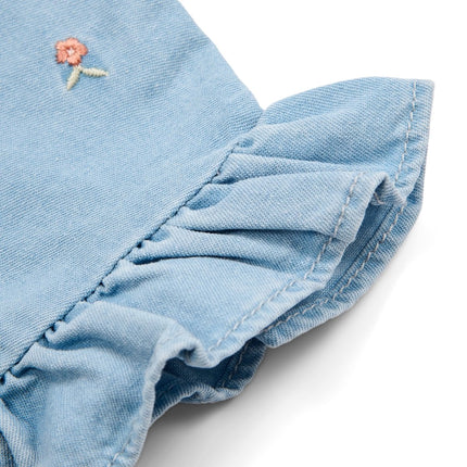 Jurkje korte mouw Denim koop je bij Babywinkel