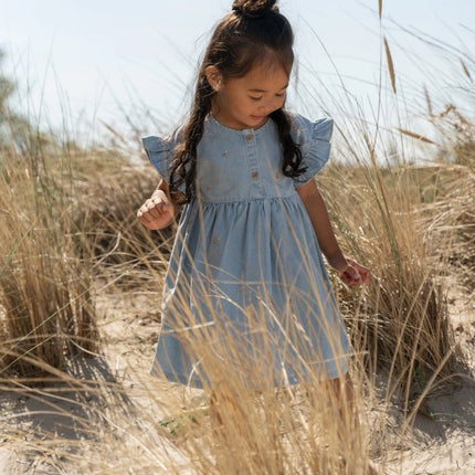 Jurkje korte mouw Denim koop je bij Babywinkel