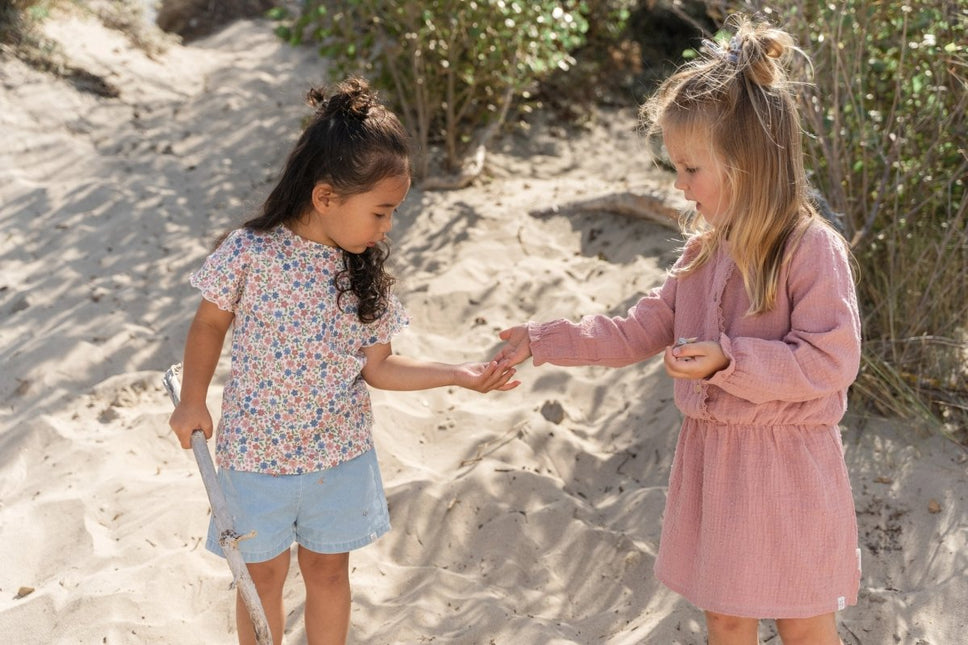 Jurkje lange mouw Pink Blush koop je bij Babywinkel