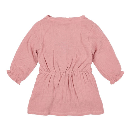 Jurkje lange mouw Pink Blush koop je bij Babywinkel