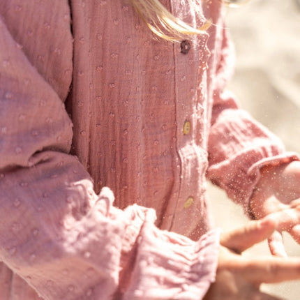 Jurkje lange mouw Pink Blush koop je bij Babywinkel