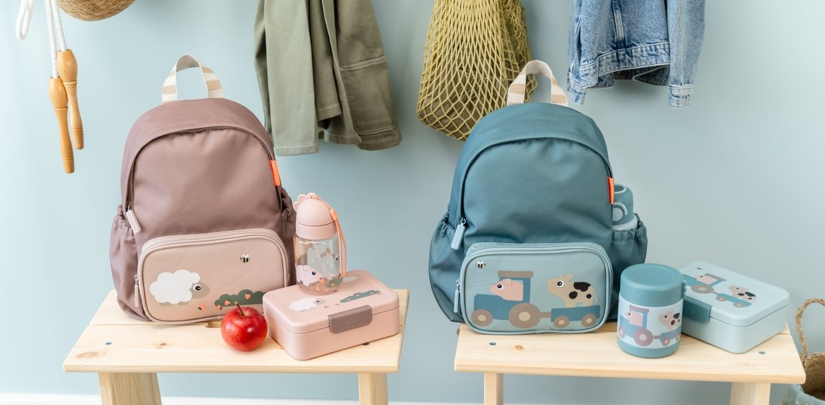 Kids backpack Tiny farm Blue 7,5 L - Babywinkel - 5712643059974