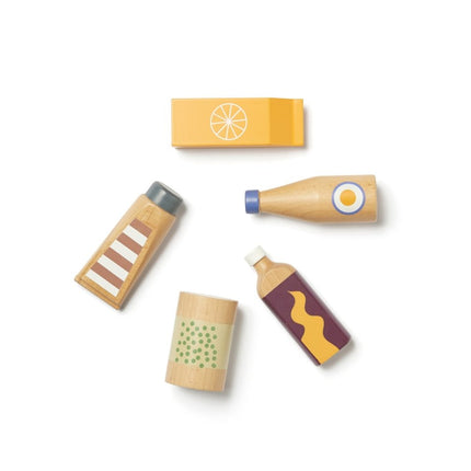 Kid's Concept Houten Speelgoed Flessen En Blikken - Kid's Concept - Babywinkel - 7340028732631