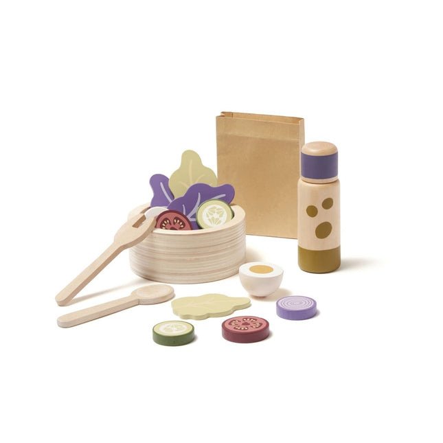 Kid's Concept Houten Speelgoed Salade Set koop je bij Babywinkel