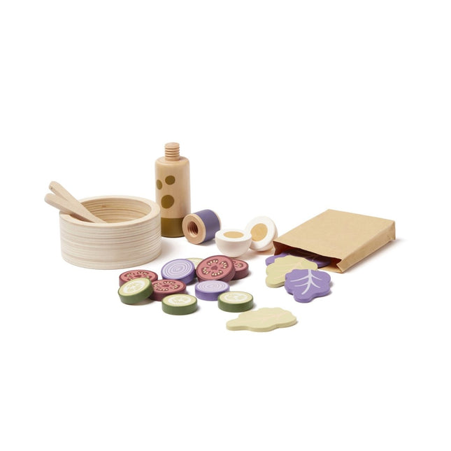 Kid's Concept Houten Speelgoed Salade Set koop je bij Babywinkel