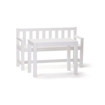 Kid's Concept Kindertafel Set Tuinbank Wit - Kid's Concept - Babywinkel - 7340028734987