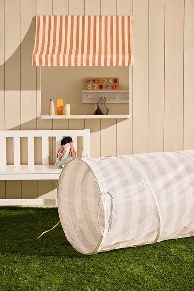 Kid's Concept Kruiptunnel Star Streep Grijs koop je bij Babywinkel