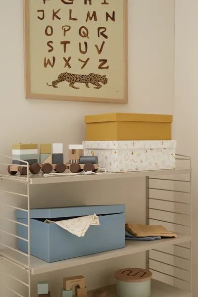 Kid's Concept Opbergbakjes Blauw 3 Set koop je bij Babywinkel