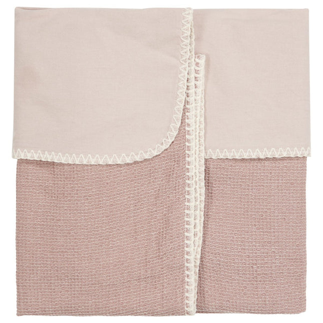 Koeka Ledikantdeken Flanel Cairo Plum koop je bij Babywinkel