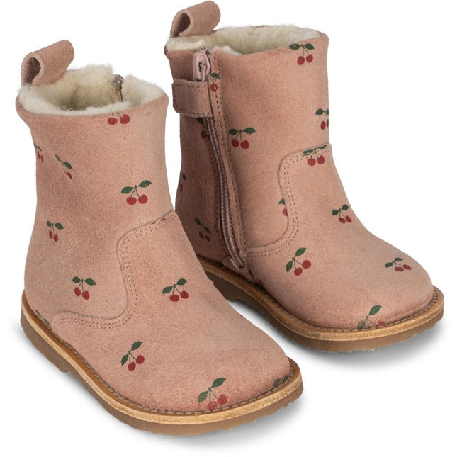 Konges Slojd Baby Schoentjes Boots Cherry koop je bij Babywinkel