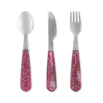 Konges Slojd Bestekset Glitter Sparkling Sangria 3st - Babywinkel - 5715681050545