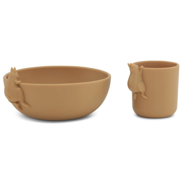 Konges Slojd Kinderservies Set Bunny Almond 2 Delig koop je bij Babywinkel