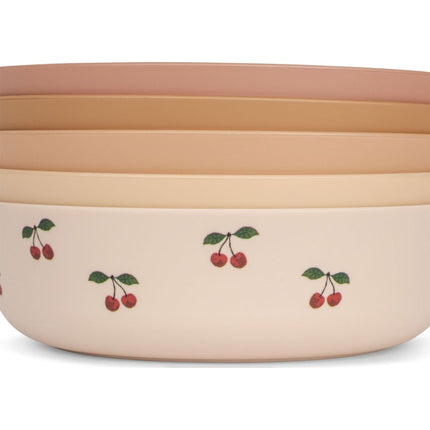 Konges Slojd Kinderservies Set Schaaltjes Cherry Mix 5St - Konges Slojd - Babywinkel - 5715404091794