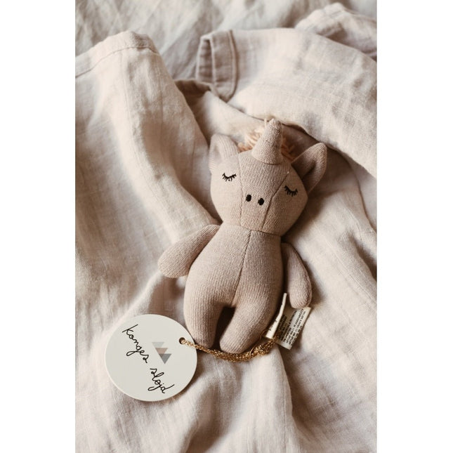 Konges Slojd Knuffel Unicorn Rose Fawn 16cm koop je bij Babywinkel