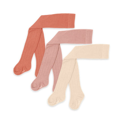Konges Slojd Panty Pointelle Tight Rose Mix 3st koop je bij Babywinkel