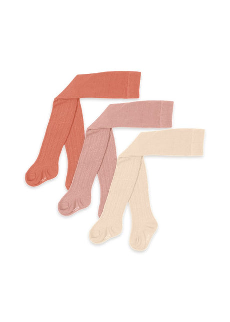 Konges Slojd Panty Pointelle Tight Rose Mix 3st koop je bij Babywinkel