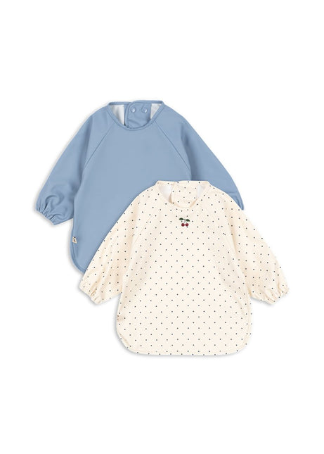 Konges Slojd Slabbetje Lange Mouwen Navy Dot Rain Washed 2St koop je bij Babywinkel