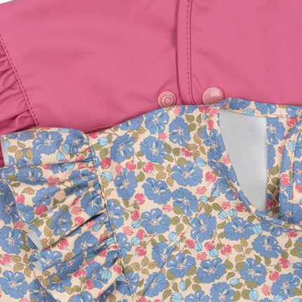 Konges Slojd Slabbetje Met Mouwen Frill Fleur/ Chateau Rose 2St - Babywinkel - 5715681098769