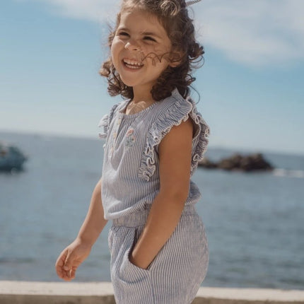 Kort tuinpak Denim Blue Stripe koop je bij Babywinkel